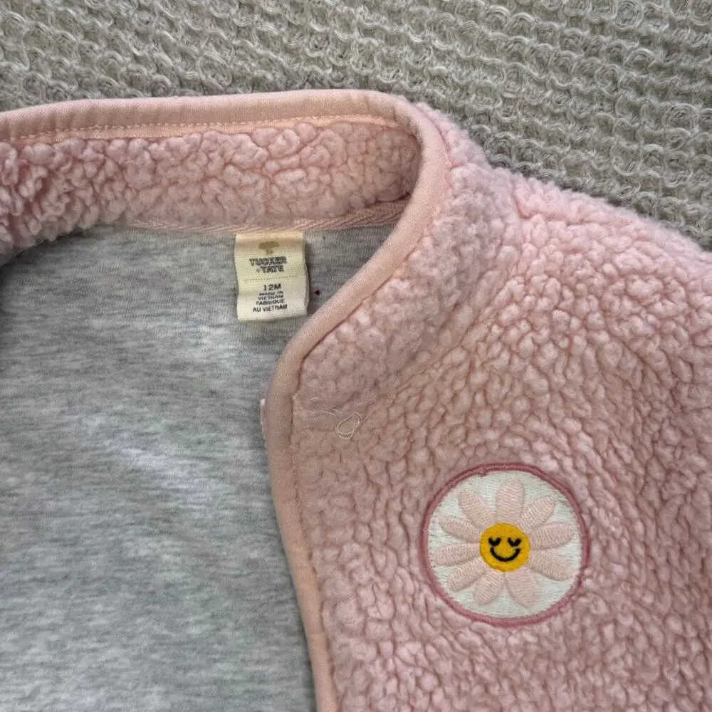 Tucker + Tate Daisy Jacket Zip Up Fleece 12 mo